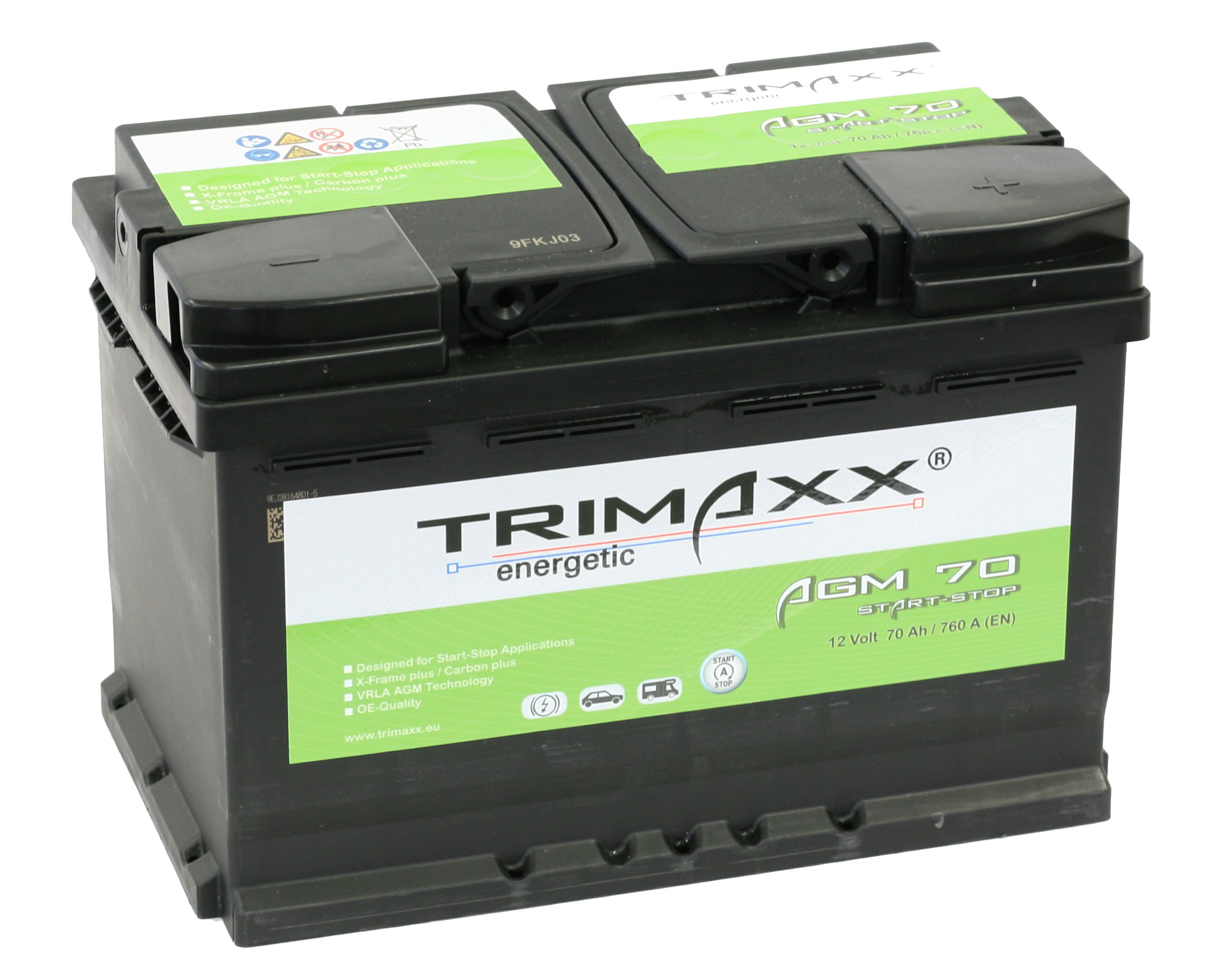 Trimaxx Professional Star-Stop AGM, 70Ah, 760A